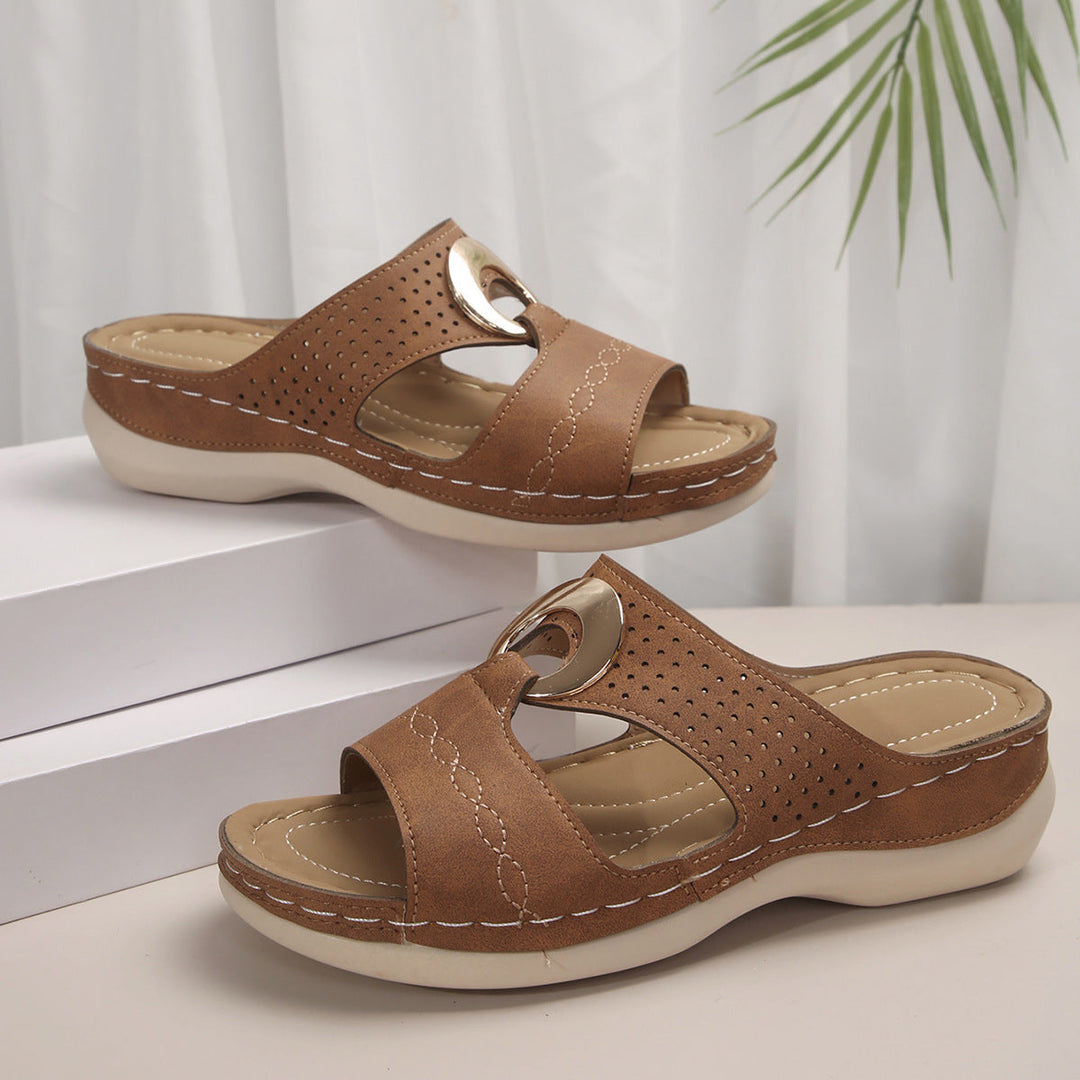 Sonia | Orthopedic Metal Ring Sandals