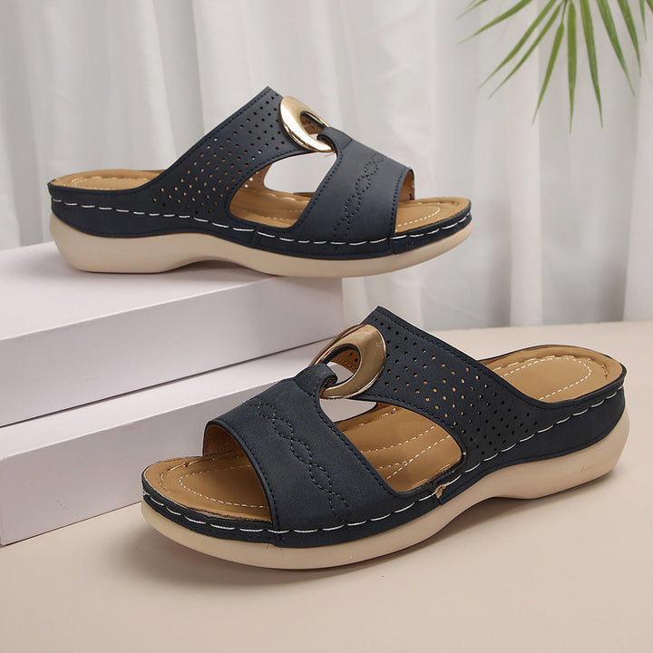 Sonia | Orthopedic Metal Ring Sandals