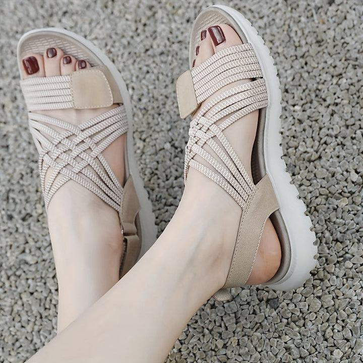 Soline | Chic Sporty Sandals with Elevated Sole