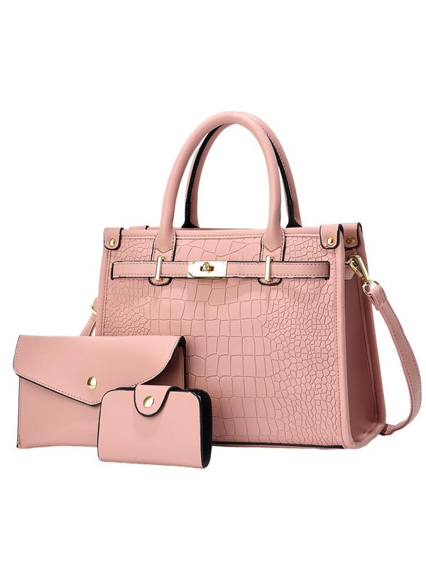 Bella Borsa - Crocodile Embossed Crossbody Handbag