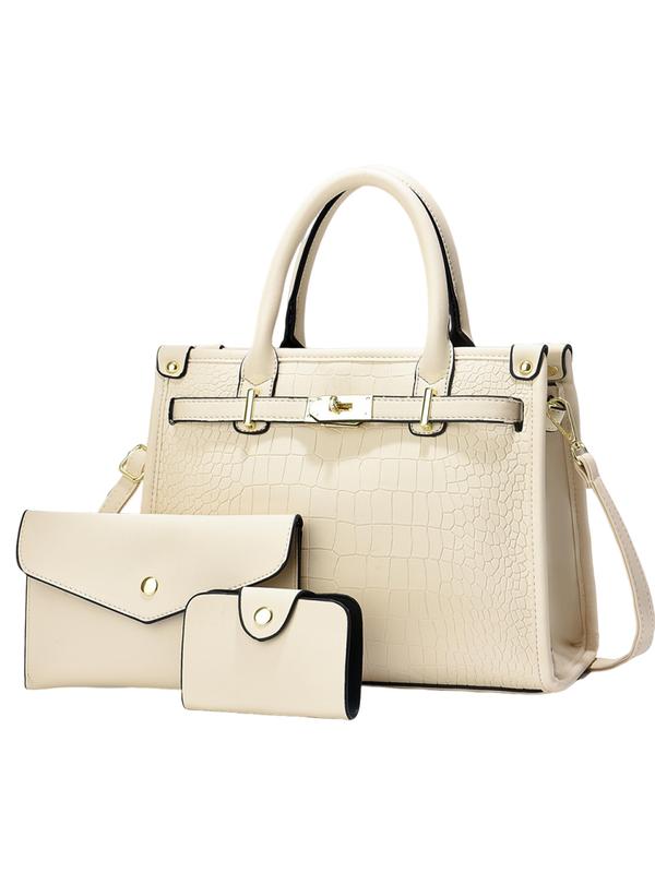 Bella Borsa - Crocodile Embossed Crossbody Handbag