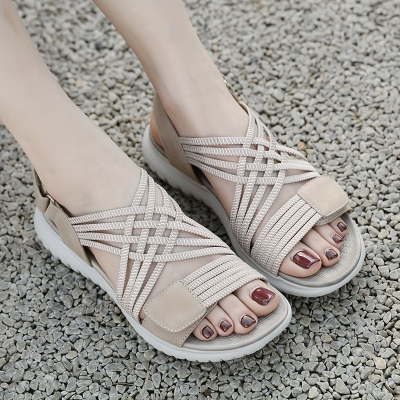 Soline | Chic Sporty Sandals with Elevated Sole