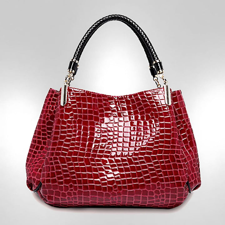 Besace - Elegant Croc Handbag