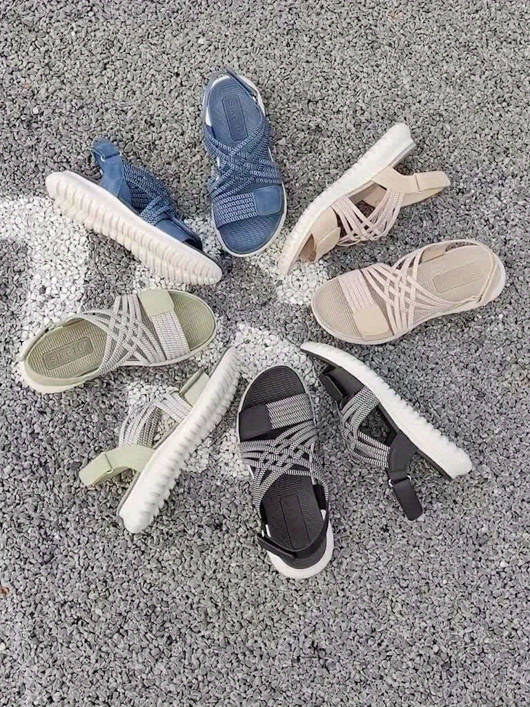Soline | Chic Sporty Sandals with Elevated Sole