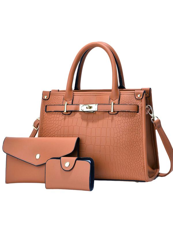 Bella Borsa - Crocodile Embossed Crossbody Handbag