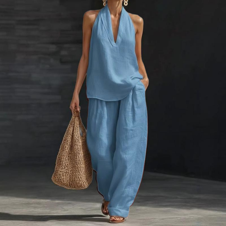 Ainhoa | Relaxed Tank Top and Wide-Leg Pants Co-Ord Set