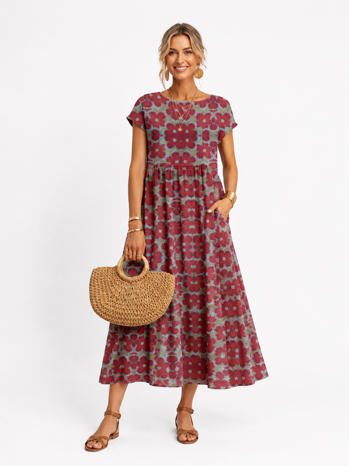 Florene | Short-Sleeved Summer Dress