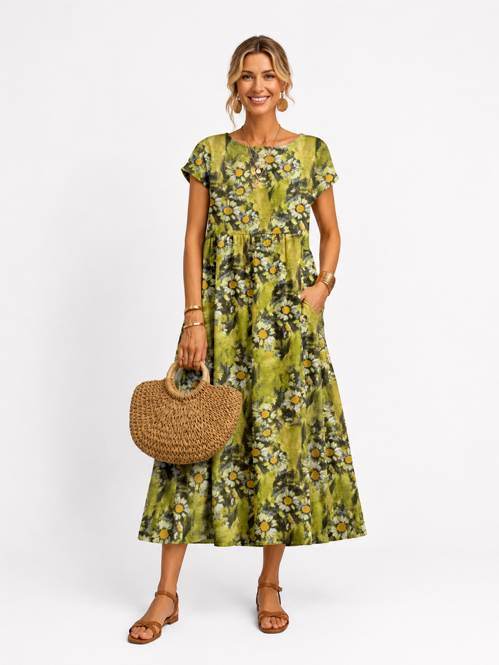 Florene | Short-Sleeved Summer Dress