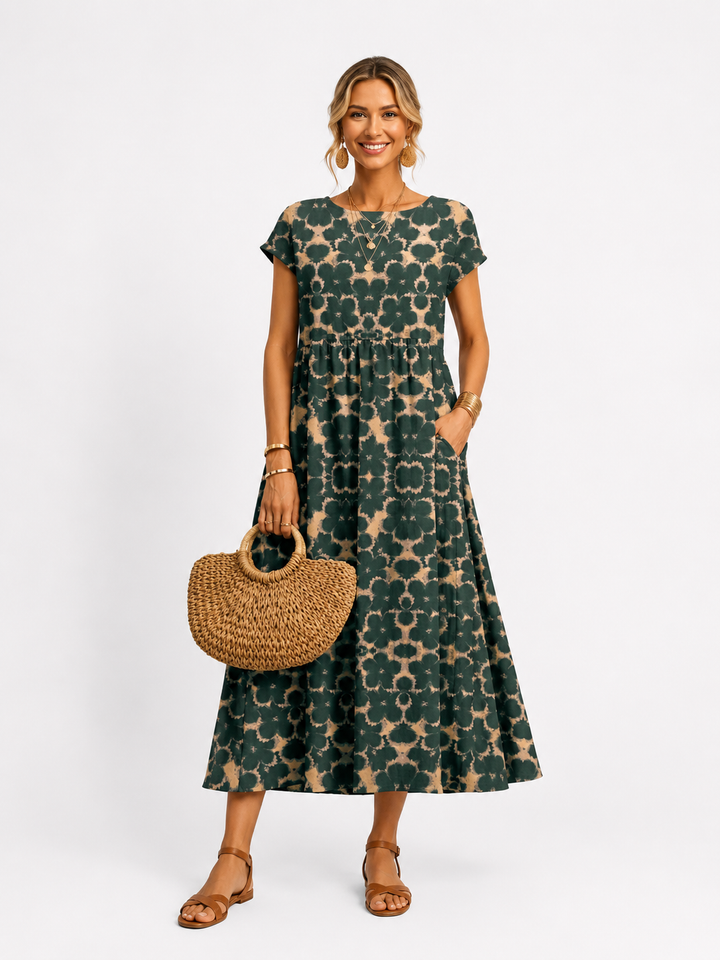 Florene | Short-Sleeved Summer Dress