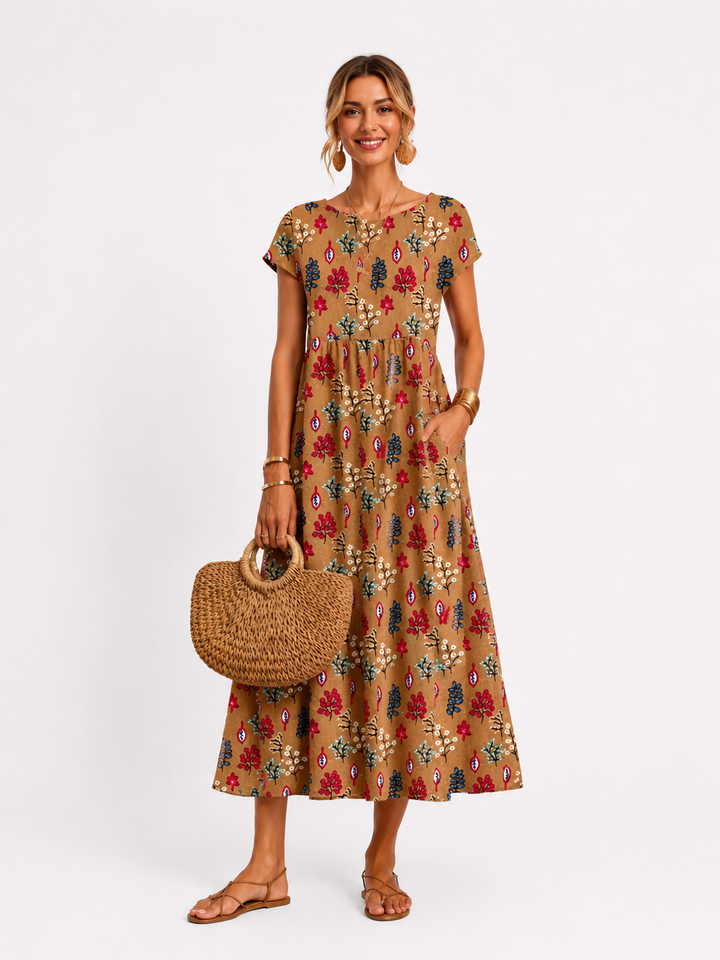 Florene | Short-Sleeved Summer Dress