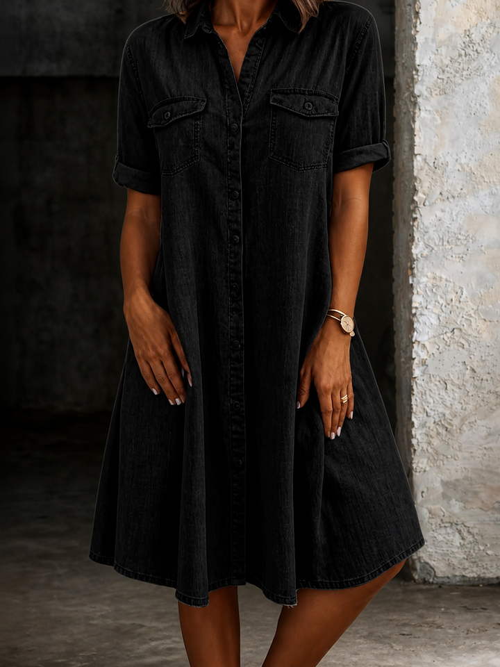 Patricia | Casual Denim Midi Dress