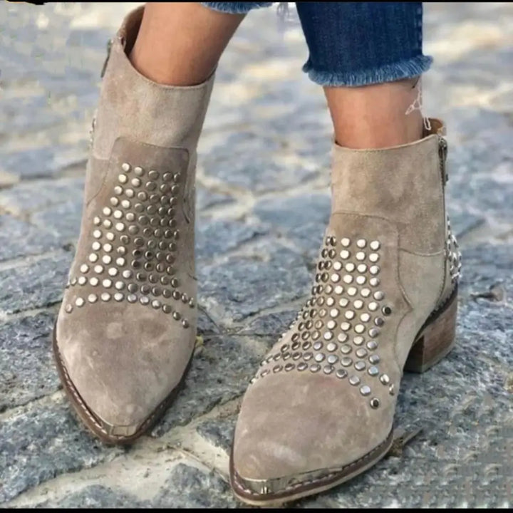 Aina | Studded Edge Boots