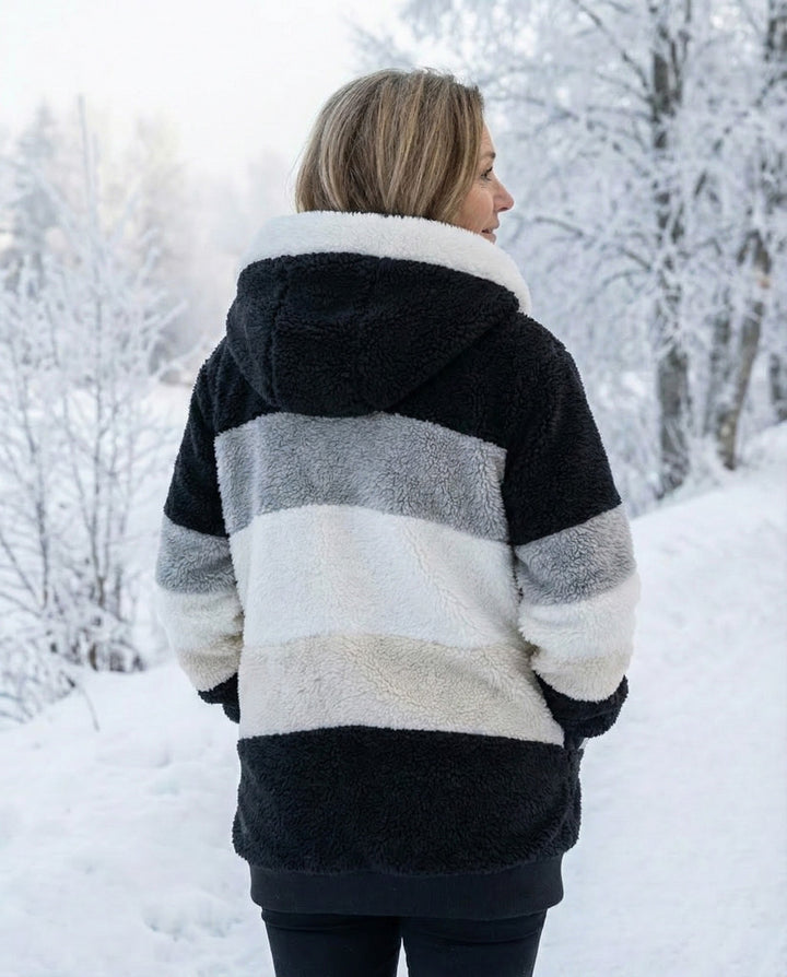 Beverley | Colorblock Plush Jacket