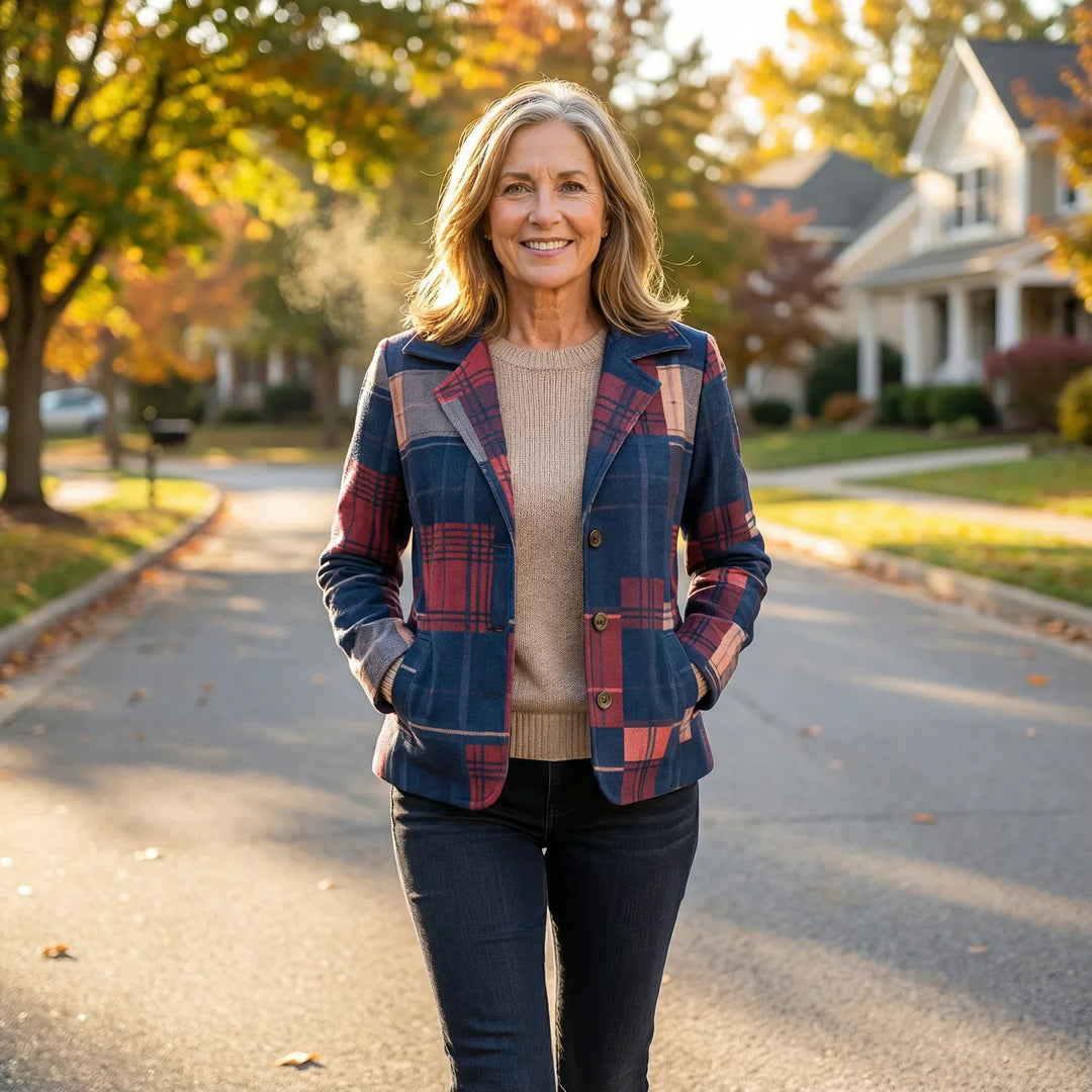 Joyce | Classic Plaid Jacket