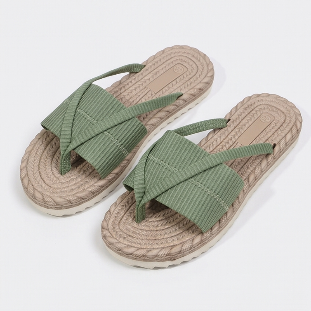 Lunara | Soft Espadrille-Style Slide Sandals