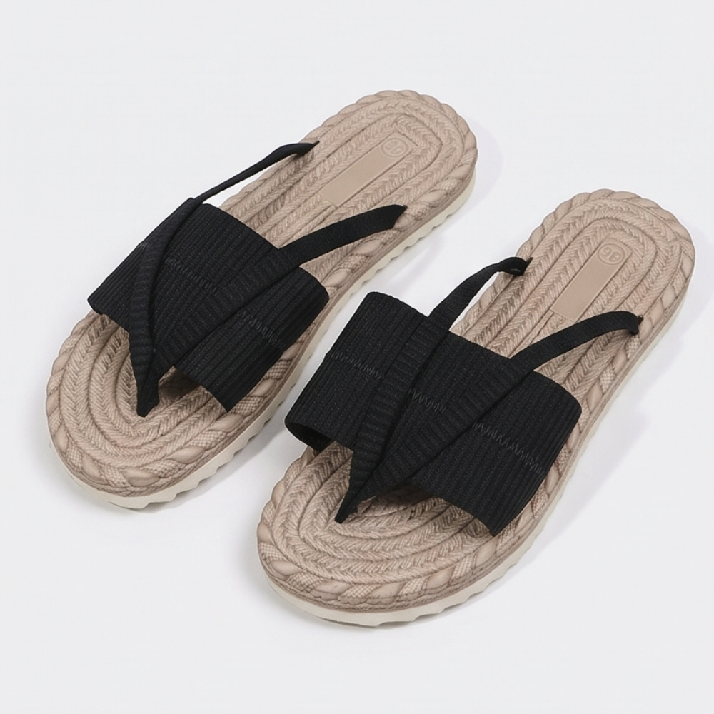 Lunara | Soft Espadrille-Style Slide Sandals