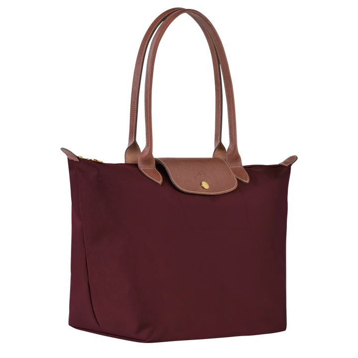 Le Pliage Tote Large, Burgundy
