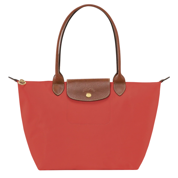 Longchamp - Le Pliage Tote Medium, Tomato