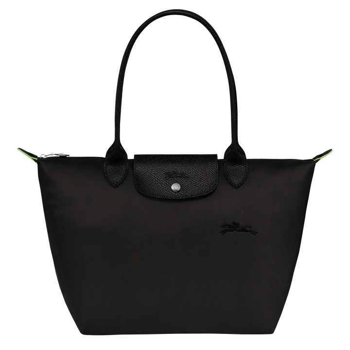 Longchamp - Le Pliage Tote Medium, Leather Black