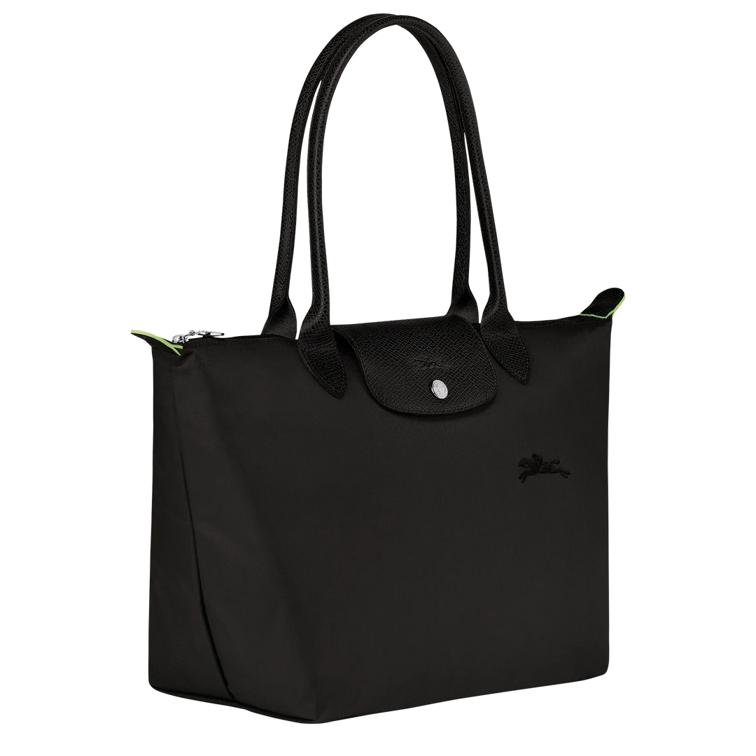 Longchamp - Le Pliage Tote Medium, Leather Black