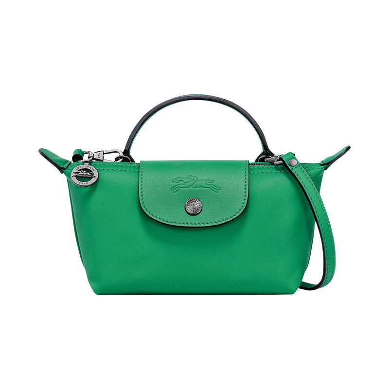 Mini Leather Le Pliage Bag