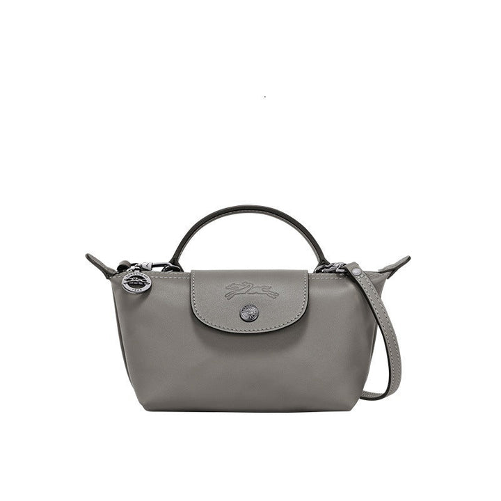 Mini Leather Le Pliage Bag
