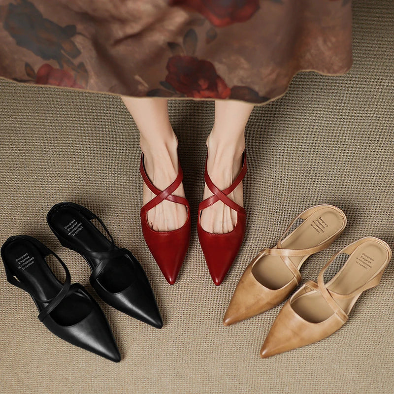Daphira | Elegant Leather Mules