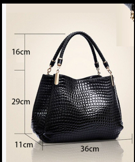 Besace - Elegant Croc Handbag