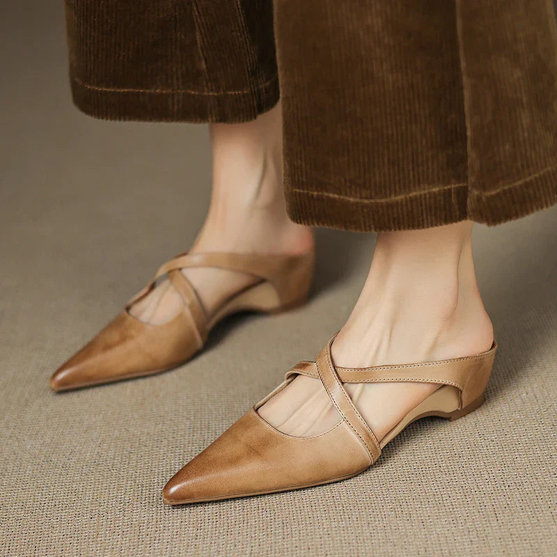 Aluna | Genuine Leather Mules