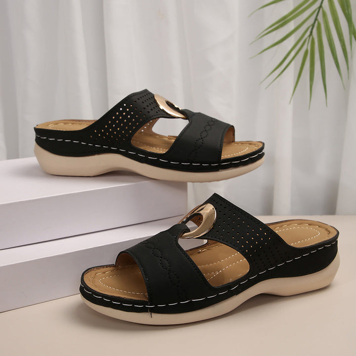 Sonia | Orthopedic Metal Ring Sandals