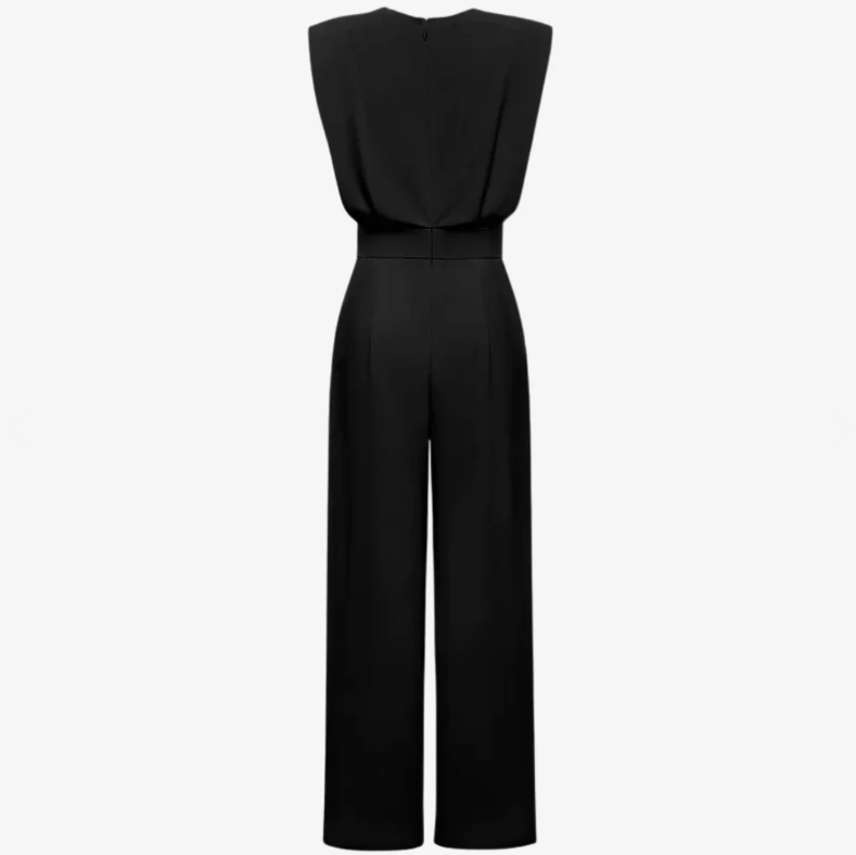 Ariadna | Elegant Sleeveless Belted Wide-Leg Jumpsuit