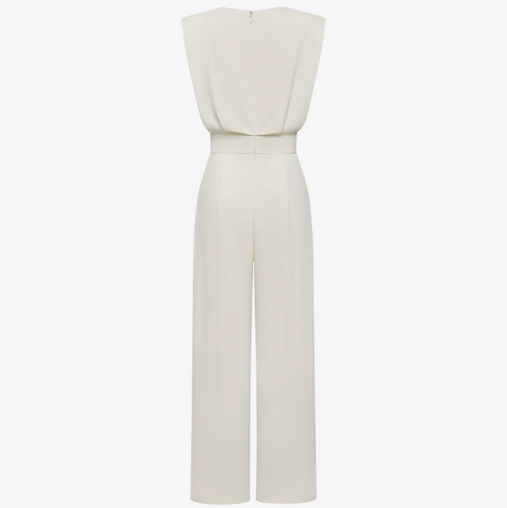 Ariadna | Elegant Sleeveless Belted Wide-Leg Jumpsuit