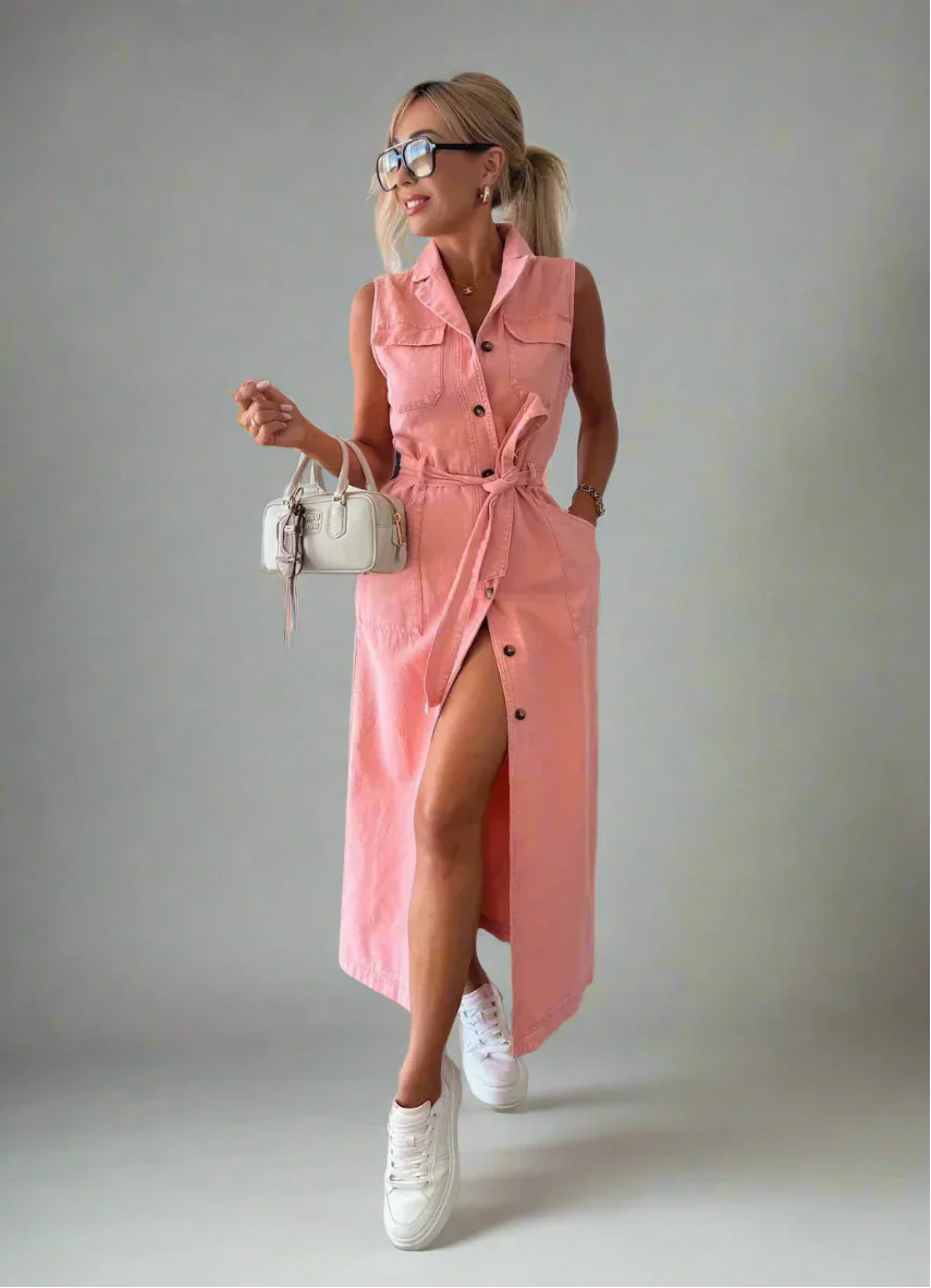 Isabelle | Maxi Denim Dress