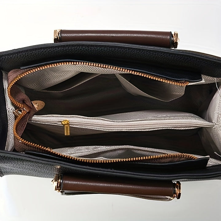 Lou - Elegant 3-Piece Leather Bag Set