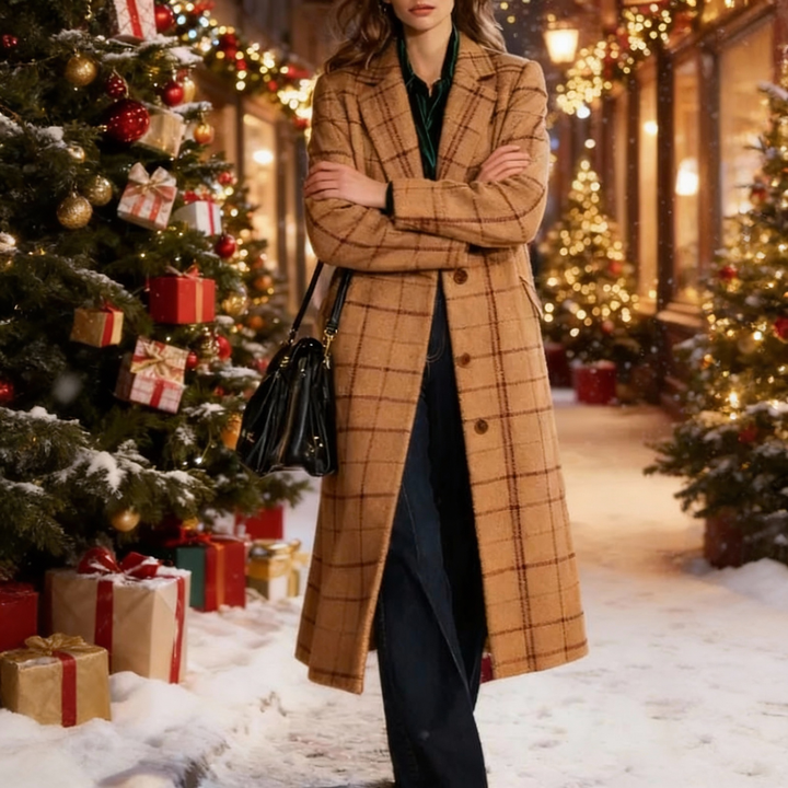 Clara | Classic Plaid Coat