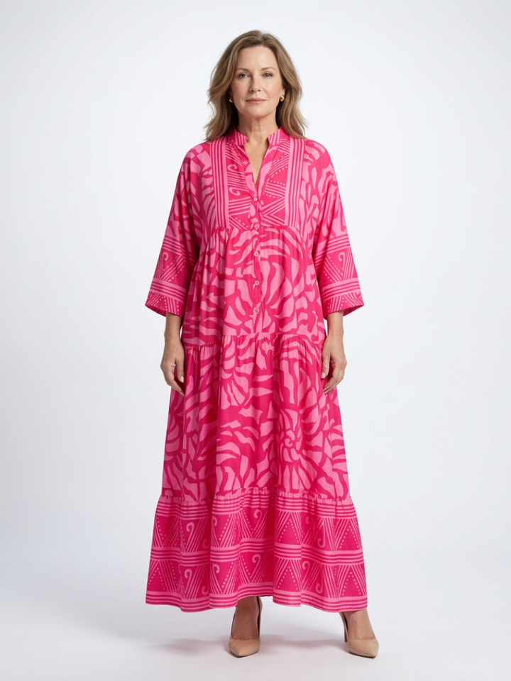 Marielle | Button-Front Midi Dress