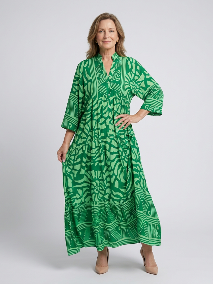 Marielle | Button-Front Midi Dress