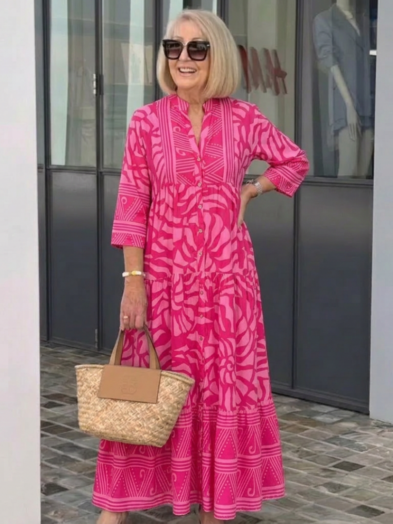Marielle | Button-Front Midi Dress