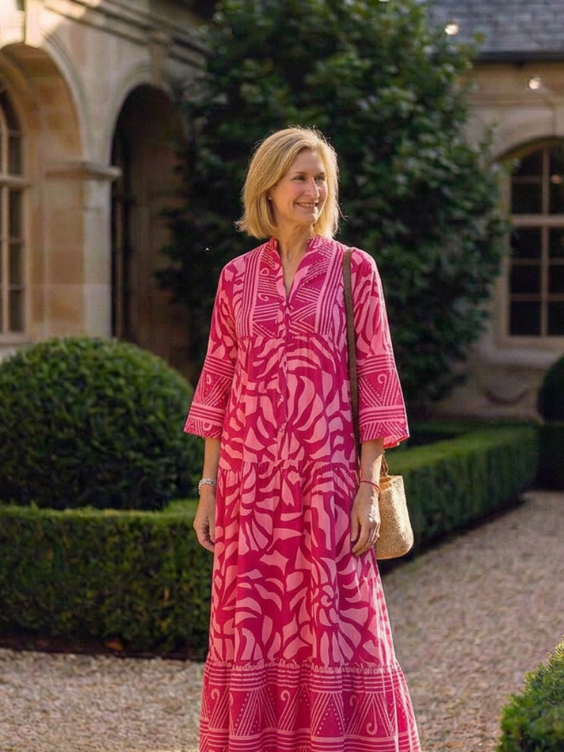 Marielle | Button-Front Midi Dress